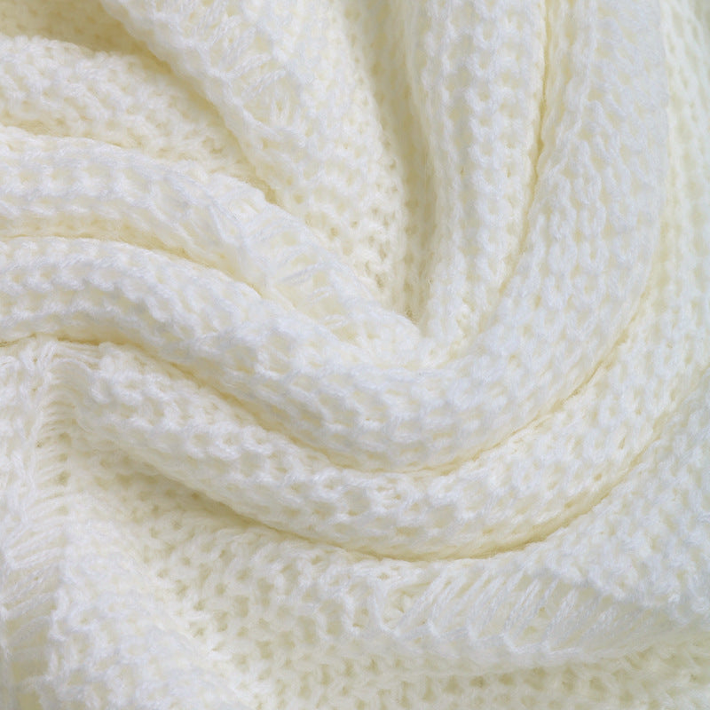 Pull Oversize en Maille Texturée – Col Rond | Zelcara