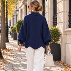 Cardigan Femme à Col Chemise & Boutons Dorés | Zelcara