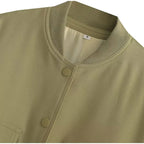 Veste bomber courte avec col montant – Zelcara