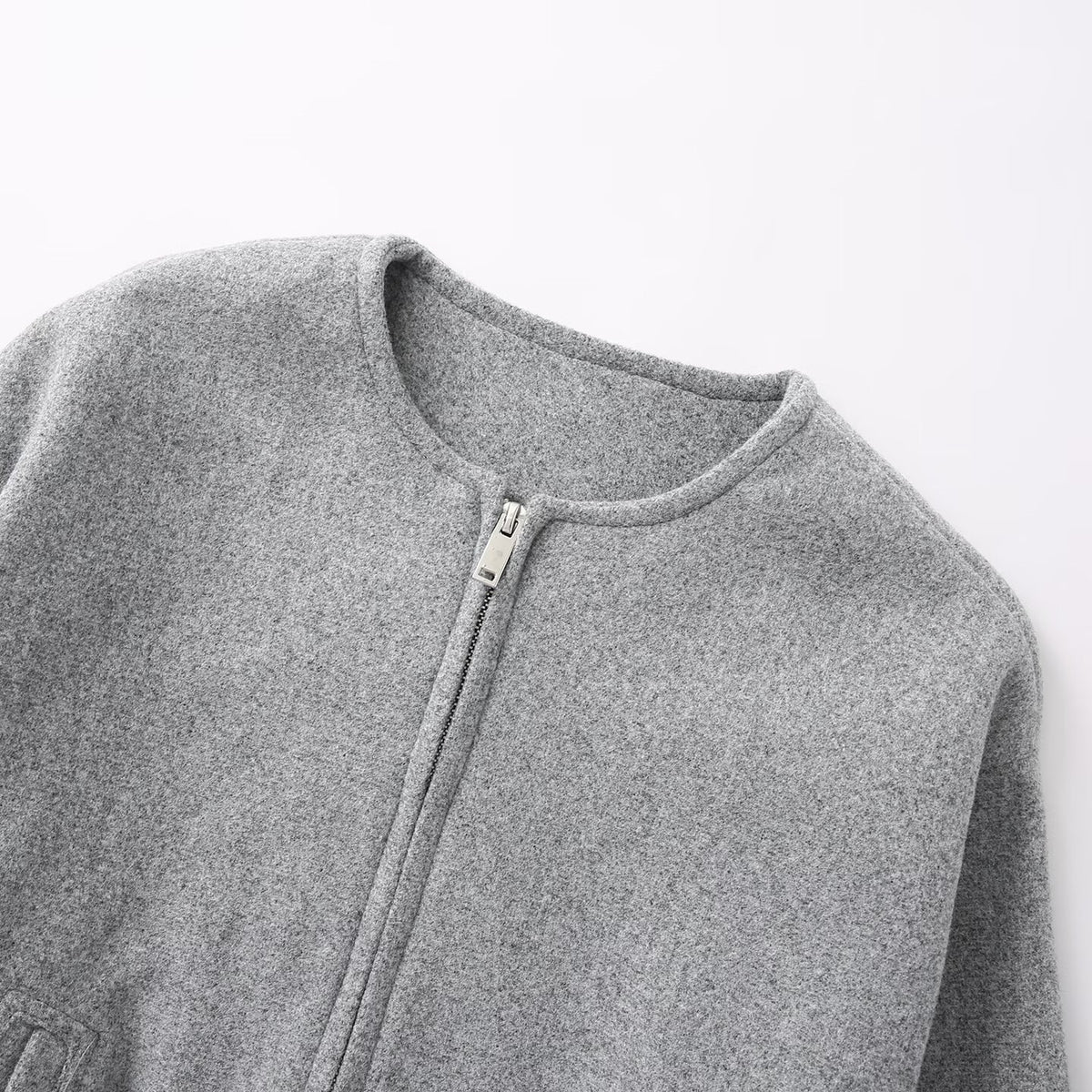Veste Bomber Zippée Col Rond & Coupe Moderne | Zelcara