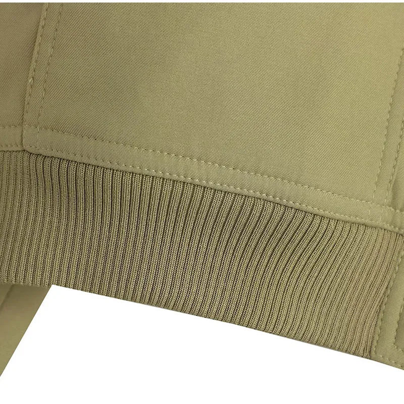 Veste bomber courte avec col montant – Zelcara