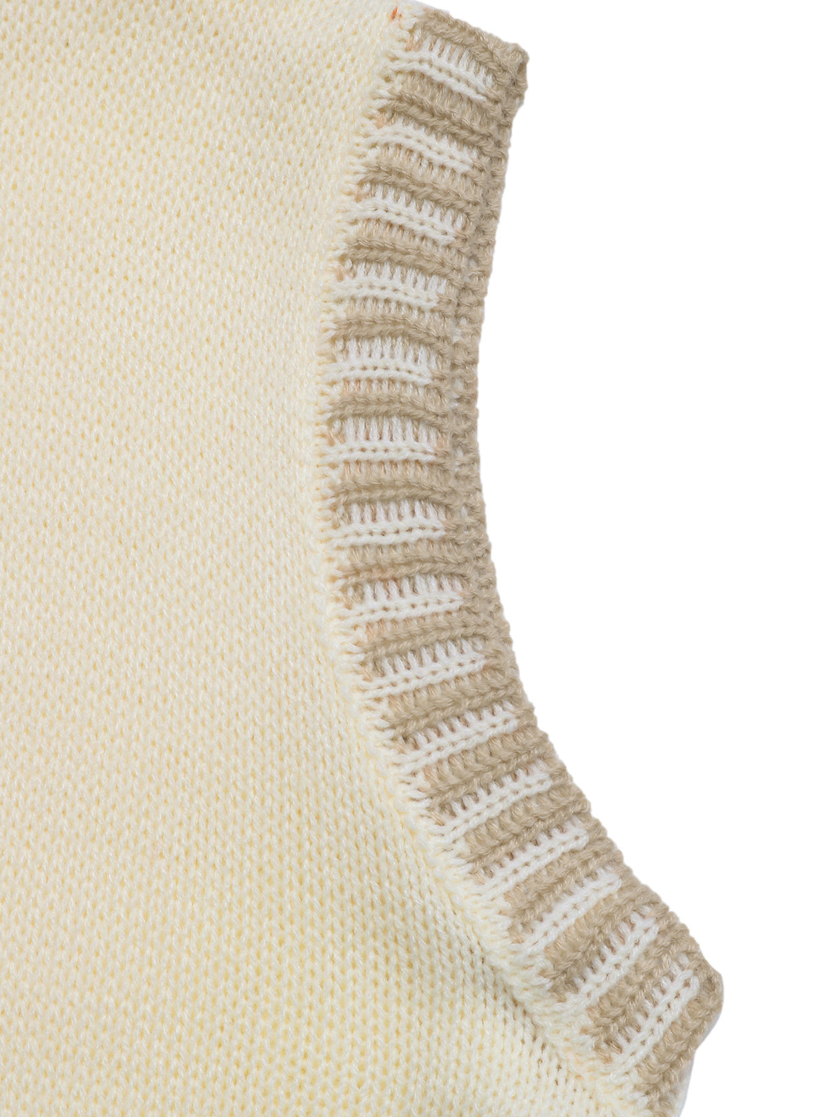 Gilet Femme Beige à Col V Boutonné Sans Manches | Zelcara