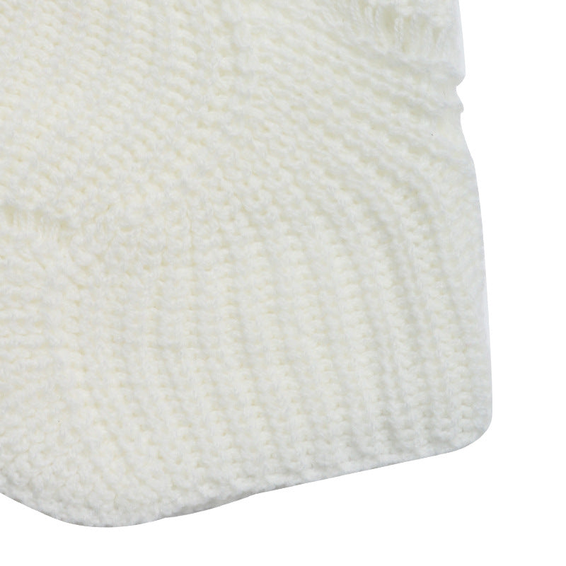 Pull Oversize en Maille Texturée – Col Rond | Zelcara