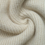 Gilet Court Femme Beige en Maille | Détails Floraux – Zelcara
