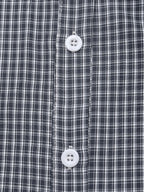 Blouse à Carreaux Bleu Marine | Manches Bouffantes – Zelcara