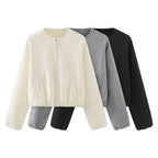 Veste Bomber Zippée Col Rond & Coupe Moderne | Zelcara