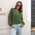 Pull Femme Col V en Maille Texturée Effet 3D | Zelcara