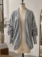 Gilet en Maille Texturée – Coupe Ample | Zelcara