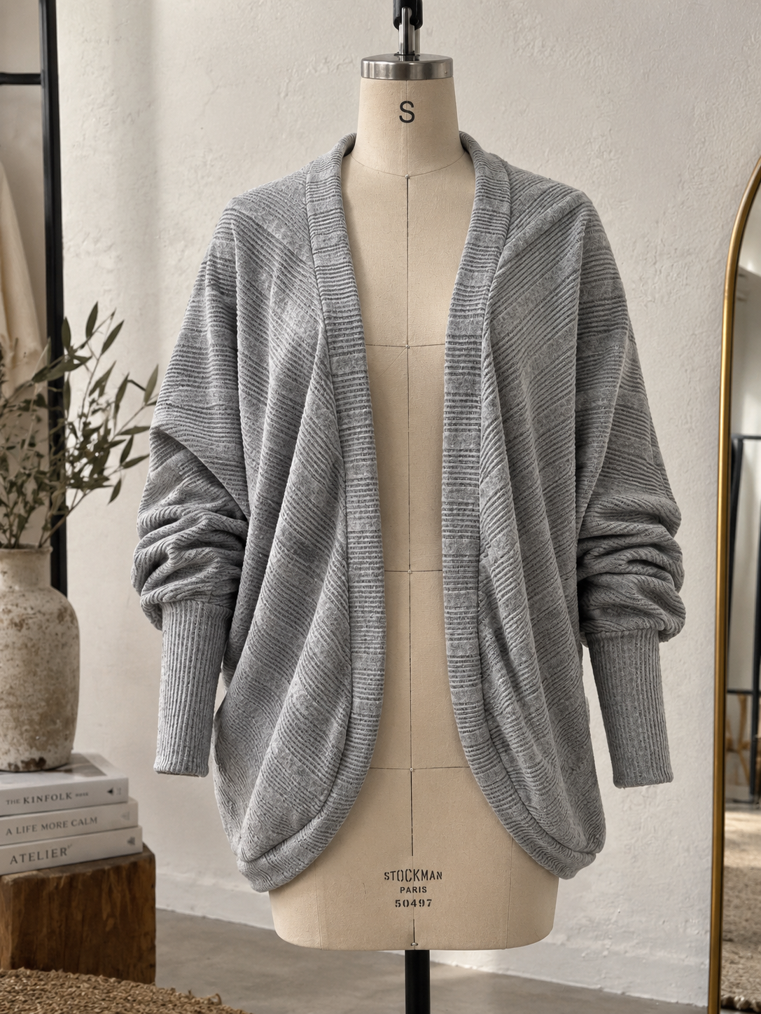 Gilet en Maille Texturée – Coupe Ample | Zelcara