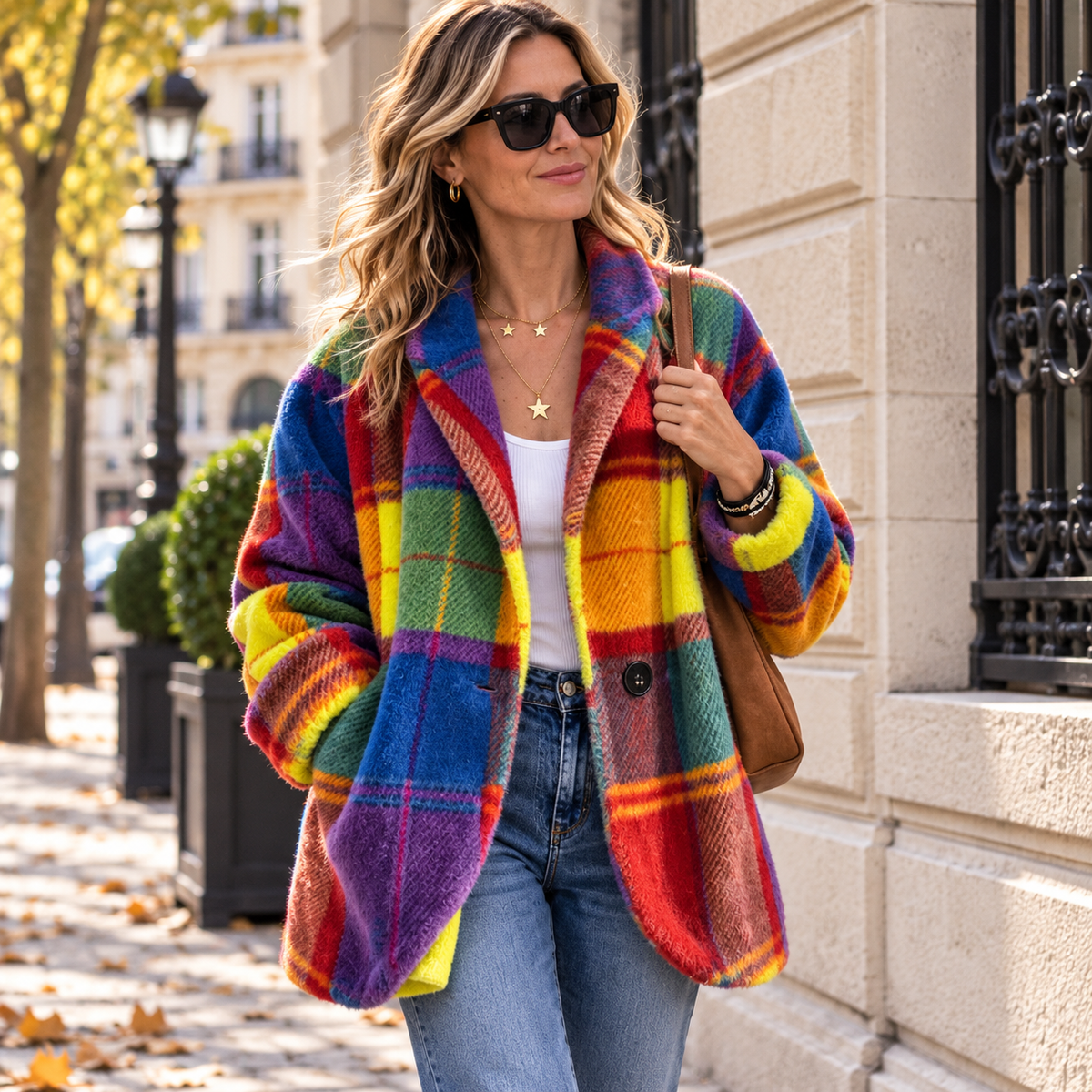 Surchemise à Carreaux Oversize en Polaire | Zelcara