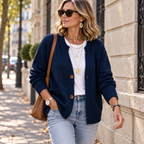 Cardigan en Maille Coupe Décontractée & Poches | Zelcara