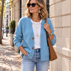 Cardigan en Maille Coupe Décontractée & Poches | Zelcara